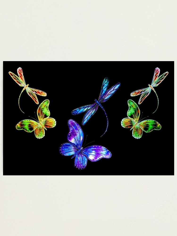  Amazing Real Framed Butterflies: 3d Flight of 15: Rainbow -  (12 x 18 x 2.25): Prints: Posters & Prints