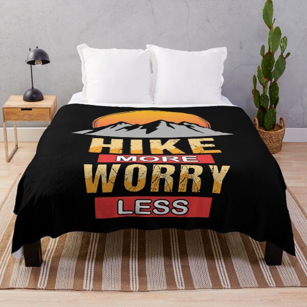 Item preview, Hike more worry less hiking mountains forest gift designed and sold by redshirtz.