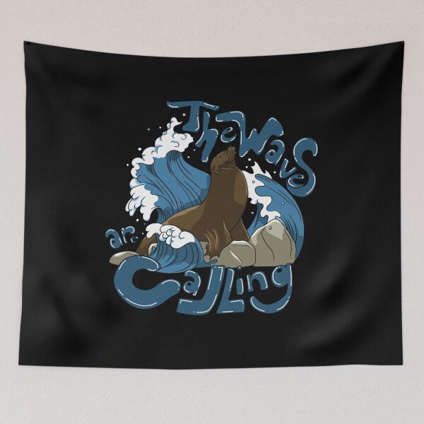 Item preview, This waves are calling sea lion sea animal gift designed and sold by redshirtz.