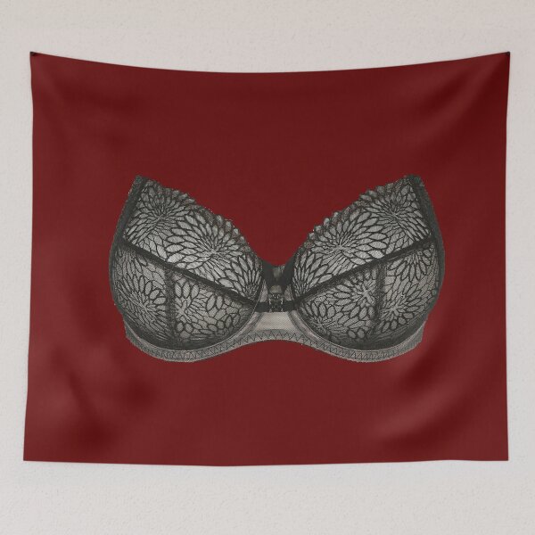 Item preview, Black bra with a beautiful pattern designed and sold by designchris.