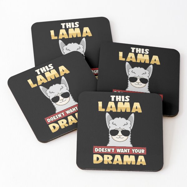 Item preview, This lama doesnt want your drama alpaca and animal designed and sold by redshirtz.