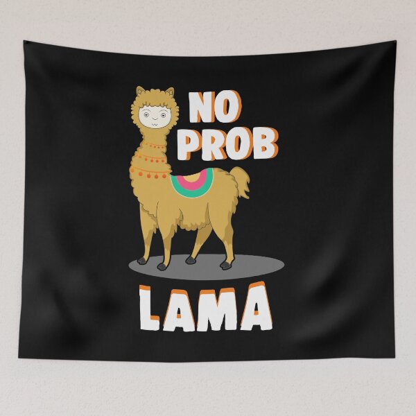 Item preview, no prob lama alpaca wool andean pet gift designed and sold by redshirtz.