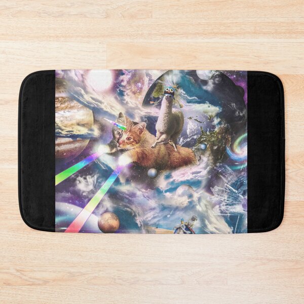 Item preview, Llama On Rainbow Laser Cat Unicorn In Space designed and sold by SkylerJHill.