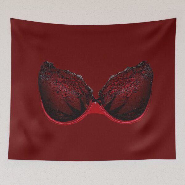 Item preview, Bra red with black lace designed and sold by designchris.