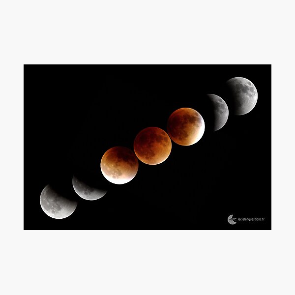 Eclipse totale de Lune Impression photo