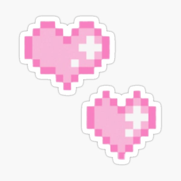 Pink Hearts Sticker