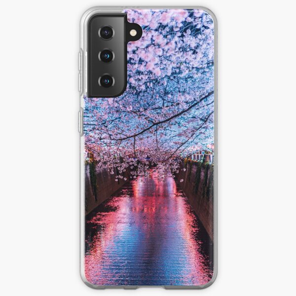 Tokyo - Meguro - Sous les cerisiers coule une rivière Coque souple Samsung Galaxy