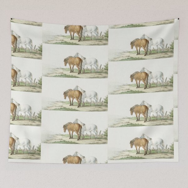Item preview, Horse friends vintage illustration  designed and sold by Vintage Designs +.