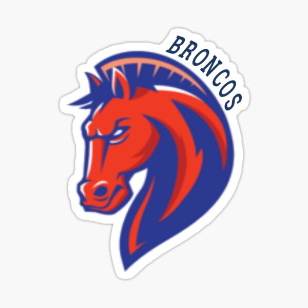 Mile High Bronco Sticker for Sale by NimbleAnvil