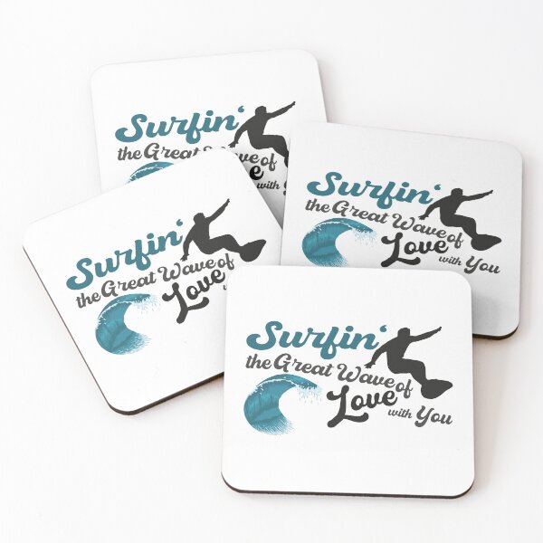 Item preview, Surfing the Great Wave of Love with You designed and sold by OmmeDesigns.
