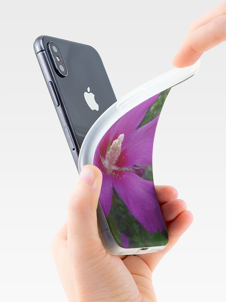 Alternate view of Purple Hibiscus iPhone Case & Cover