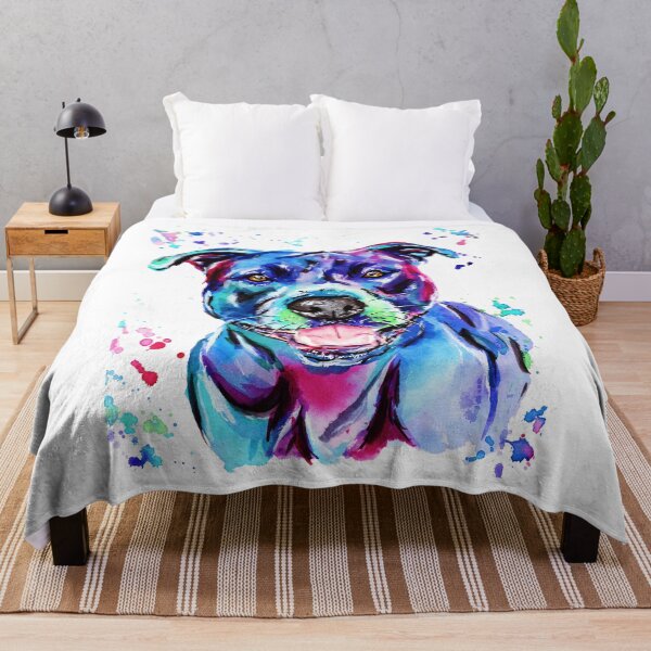 Item preview, Watercolour Staffy designed and sold by SaltySerenity.
