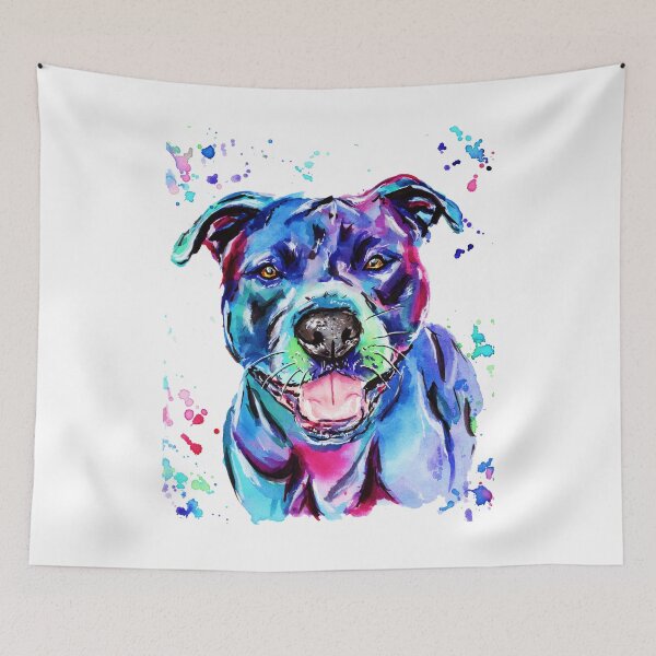 Item preview, Watercolour Staffy designed and sold by SaltySerenity.