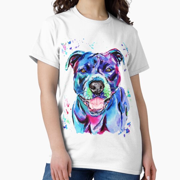Item preview, Watercolour Staffy designed and sold by SaltySerenity.