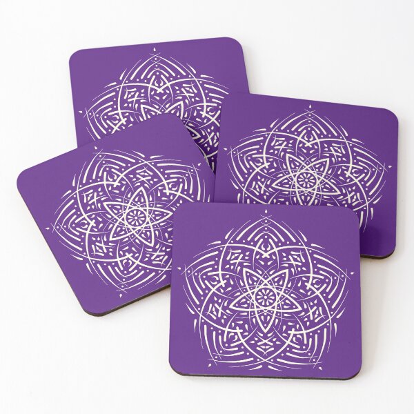 Item preview, Spirit Mandala Ivory Purple designed and sold by AinigArt.