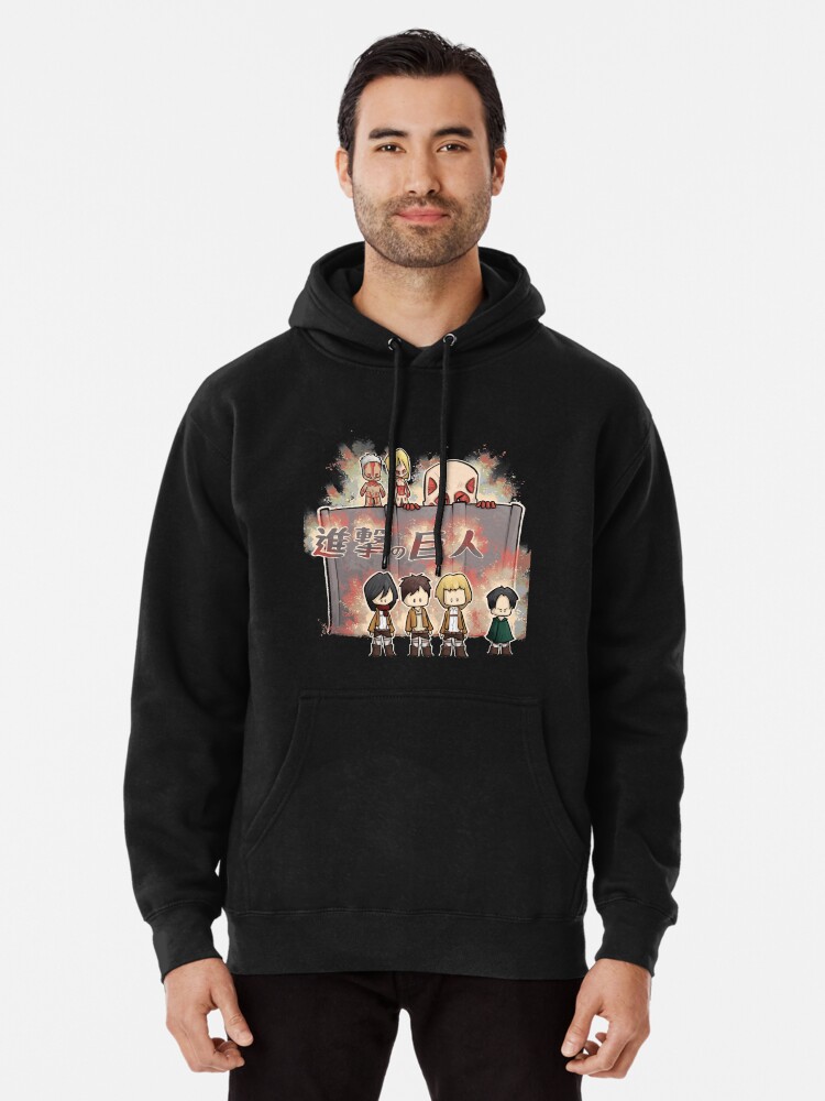attack on titan pullover hoodie