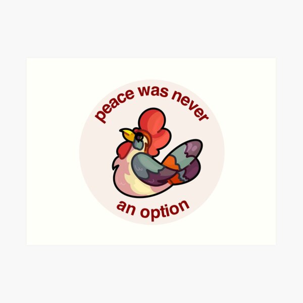 BOTW Cucco: La paix n'a jamais été une option. Impression artistique