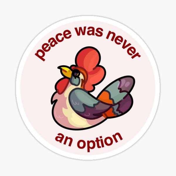 BOTW Cucco: La paix n'a jamais été une option. Sticker