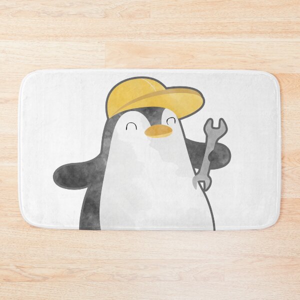 Item preview, It is Labor Day, enjoy! - Happy Penguin Mechanician - Dancing Worker designed and sold by thewishdesigns.