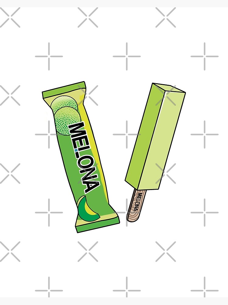 "Melona Ice Cream" Poster by charrchaa Redbubble