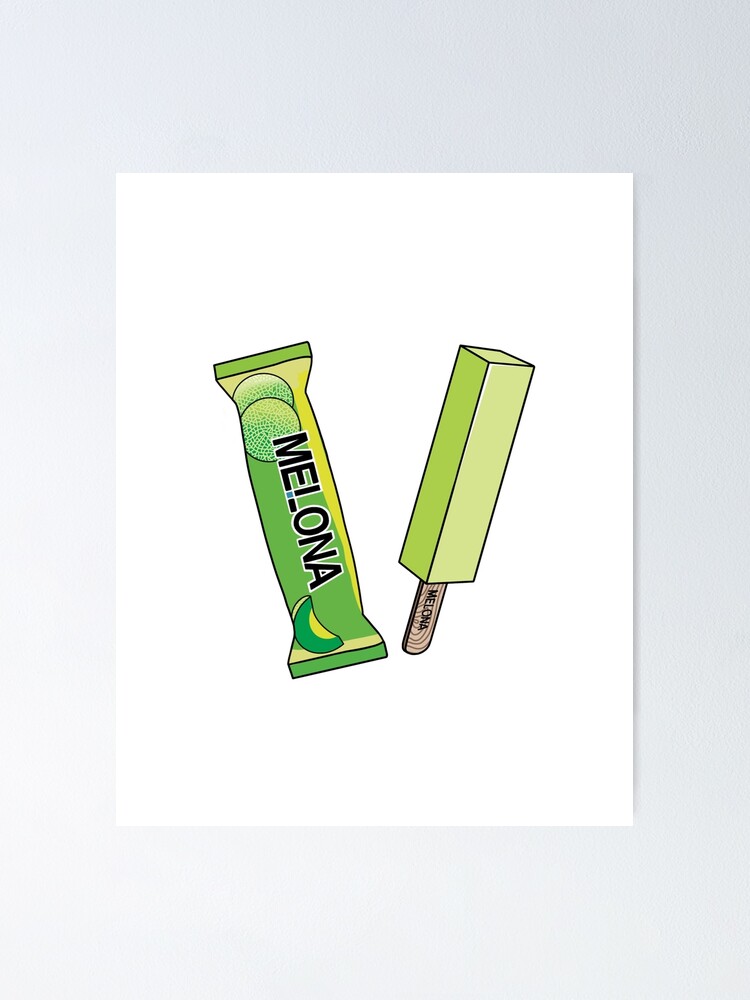 "Melona Ice Cream" Poster by charrchaa Redbubble