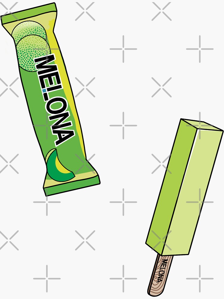 "Melona Ice Cream" Sticker for Sale by charrchaa Redbubble