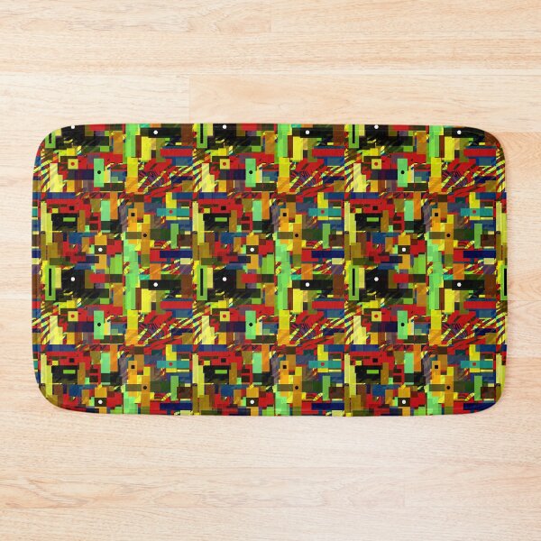 Item preview, Coloured Blocks and Spots Geometric Abstract Design designed and sold by KALEIDOSCOPE UK.