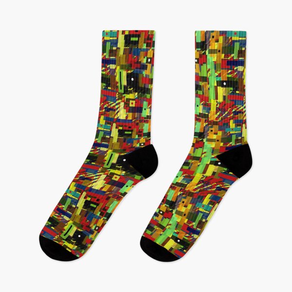 Item preview, Coloured Blocks and Spots Geometric Abstract Design designed and sold by KALEIDOSCOPE UK.