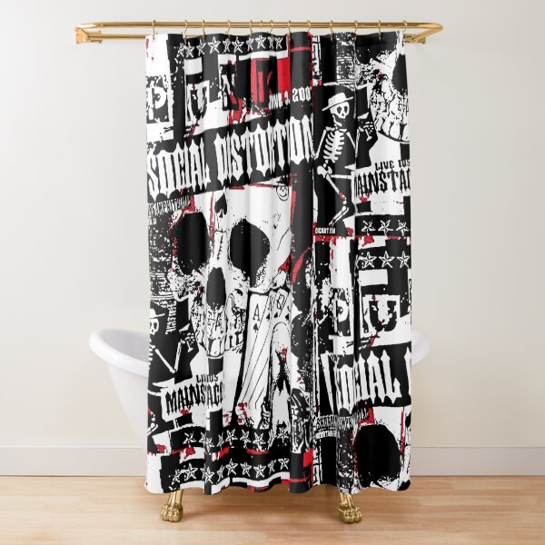 Rock N Roll Shower Curtains Redbubble