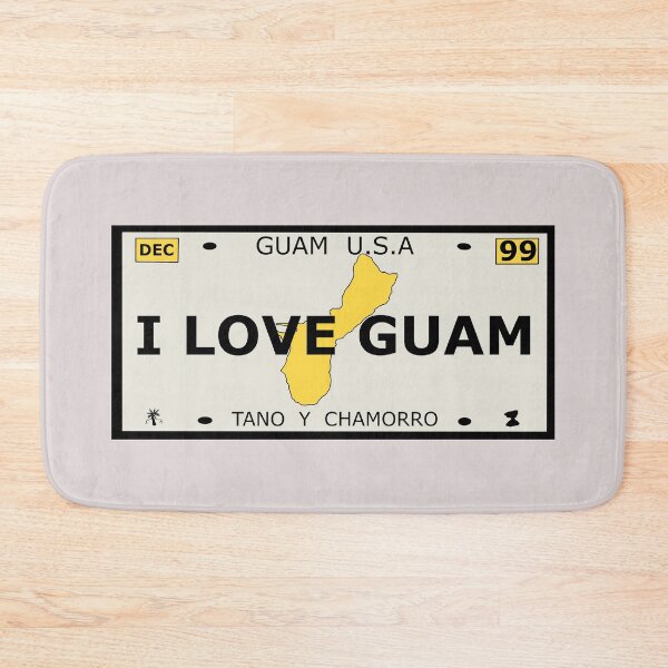 Item preview, Guam Vanity Plate "I LOVE GUAM" designed and sold by joeymesa70.
