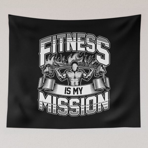 Item preview, Fitness Is My Mission Gym Cardio Weightlifting designed and sold by perfectpresents.