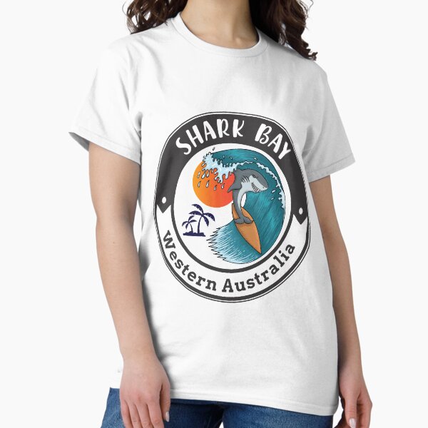 Aperçu de l'œuvre Surf Shark Bay Australie occidentale créée et vendue par OmmeDesigns.