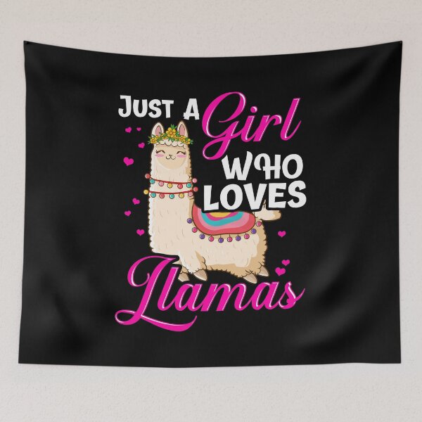 Item preview, Funny Just A Girl Who Loves Llamas Cute Women Lama designed and sold by perfectpresents.
