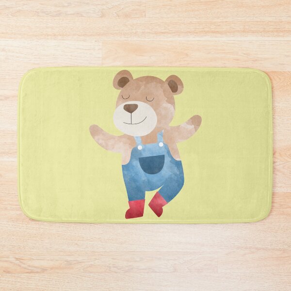 Item preview, God bless our workers - Happy Labor Day - Happy Dancing Worker Bear designed and sold by thewishdesigns.