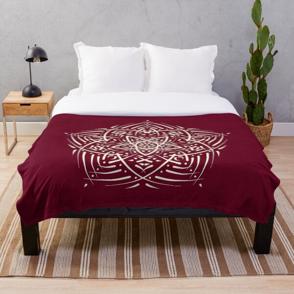 Item preview, Spirit Mandala Ivory Burgundy designed and sold by AinigArt.