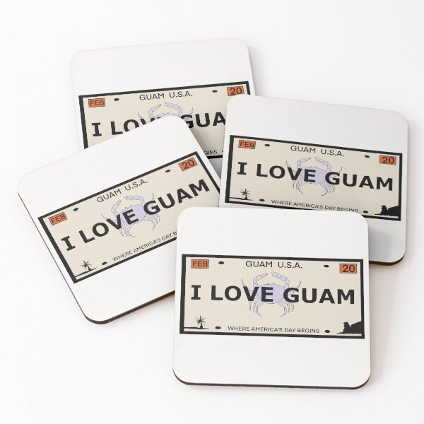 Item preview, Guam Vanity Plate "I LOVE GUAM" designed and sold by joeymesa70.