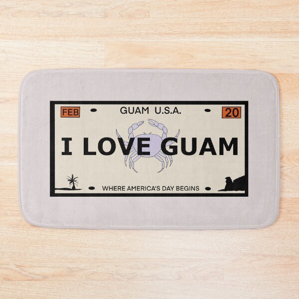 Item preview, Guam Vanity Plate "I LOVE GUAM" designed and sold by joeymesa70.