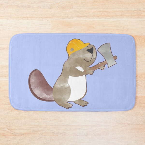 Item preview, Happy Labor Day - Happy Worker Beaver and his Axe to build a dam designed and sold by thewishdesigns.