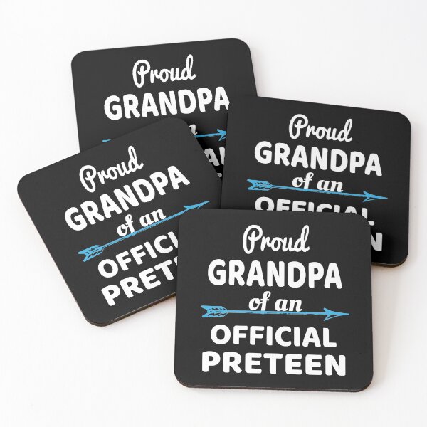 Item preview, Proud Grandpa Of An Official Preteen 12th Birthday Party print designed and sold by Grabitees.