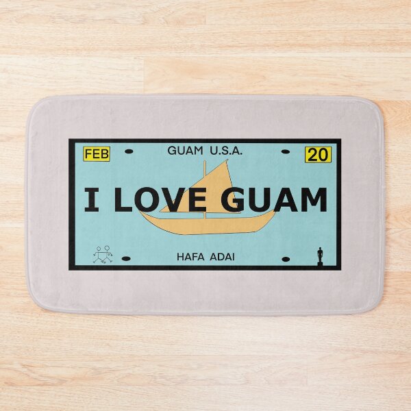 Item preview, Guam Vanity Plate "I LOVE GUAM" designed and sold by joeymesa70.