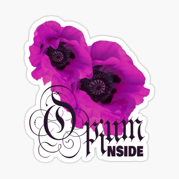 Purple Poppy Sticker