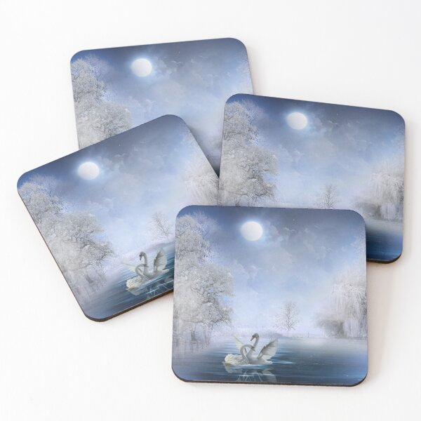 Item preview, Swans in Moonlight designed and sold by MoragBates.