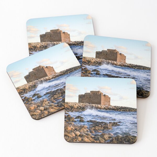 Item preview, Paphos Castle - Waves of the Mediterranean Sea Entering the Cove   designed and sold by Vienewi.