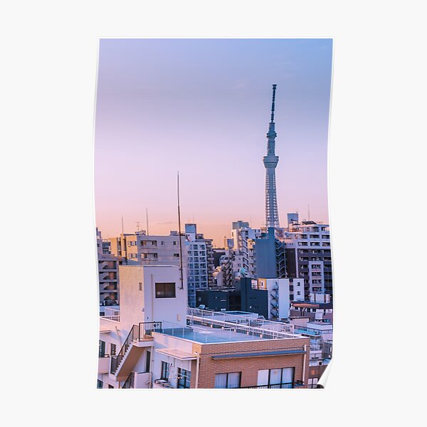 Tokyo Skytree au crepuscule Poster