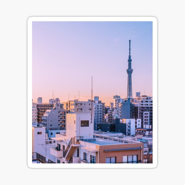 Tokyo Skytree au crepuscule Sticker