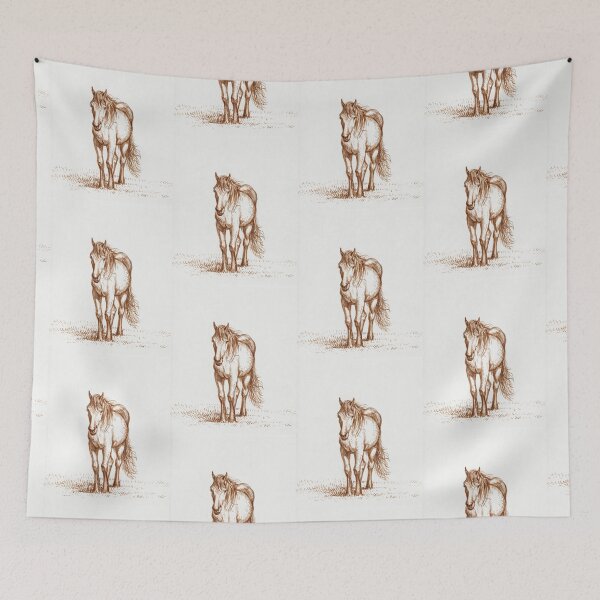 Artikelvorschau, Horse vintage illustration entworfen und verkauft von Vintage Designs +.