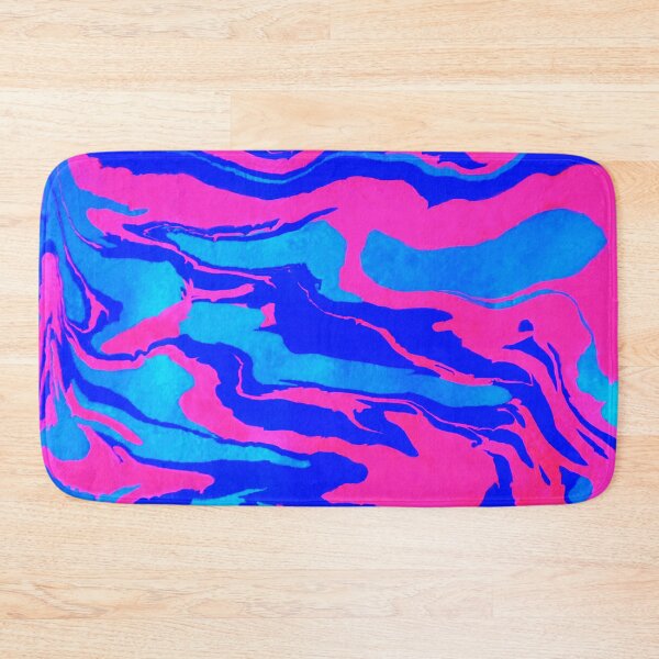 Item preview, Fluid Acrylic Painting Neon Party Pink Blue designed and sold by IFOM.