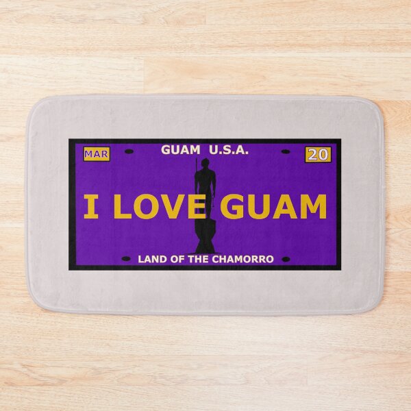 Item preview, Guam Vanity Plate "I LOVE GUAM" designed and sold by joeymesa70.