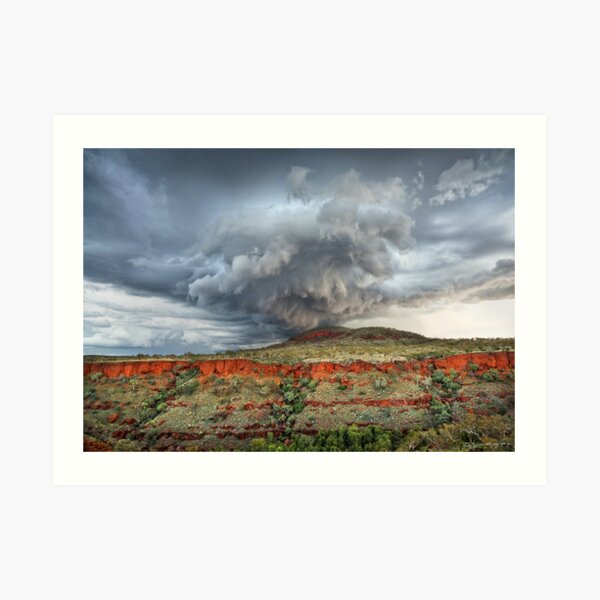 Karijini Storm Art Print
