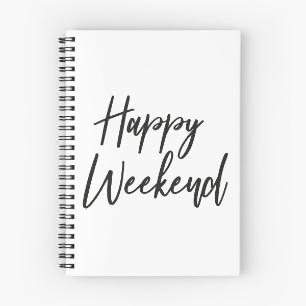 Item preview, Happy Weekend | Black Print designed and sold by SJ Designs.